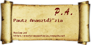 Pautz Anasztázia névjegykártya